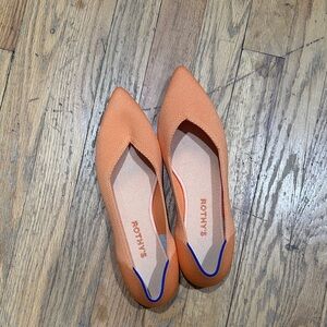 Rothy's Vibrant Orange Pointed Flats